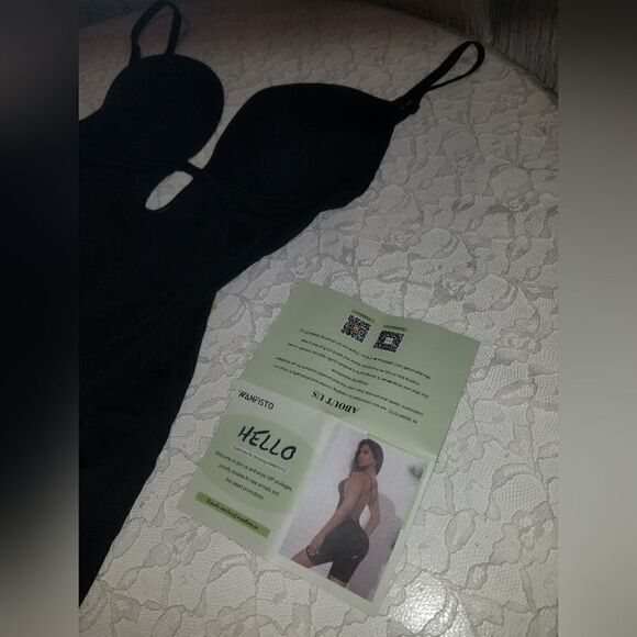 WANFISTO Bodysuit Shapewear Tummy Control Body Shaper Fajas Colombianas U Plunge - Picture 8 of 16